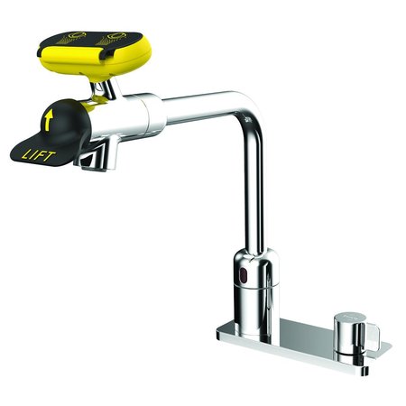 SPEAKMAN Powered Sensor Eyewash Faucet W/ 8" Spout & Manual Override SEF-18207-8